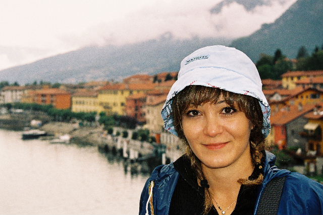 al lago con mia moglie