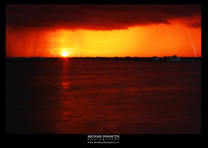 Fulmini al Tramonto