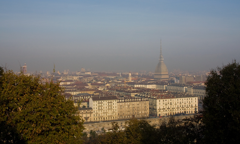 Turin in the fog