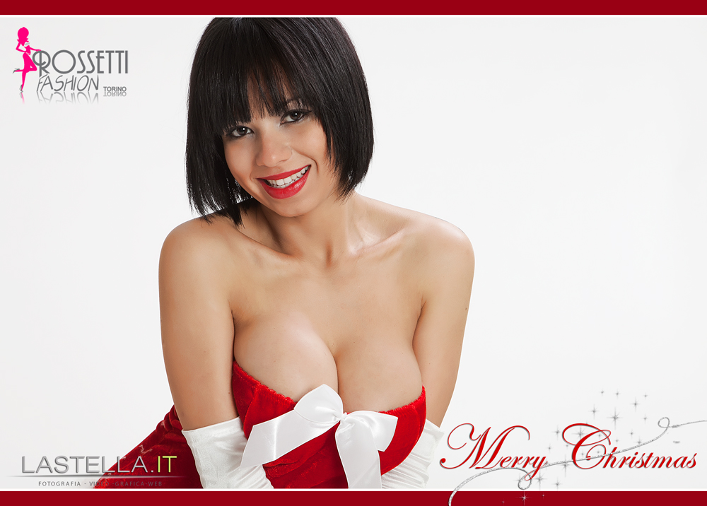 Sexy Christmas con la bruna