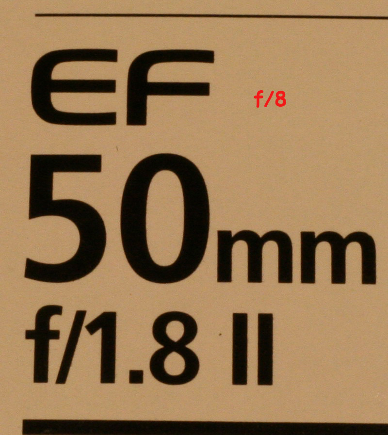 50 mm f/8