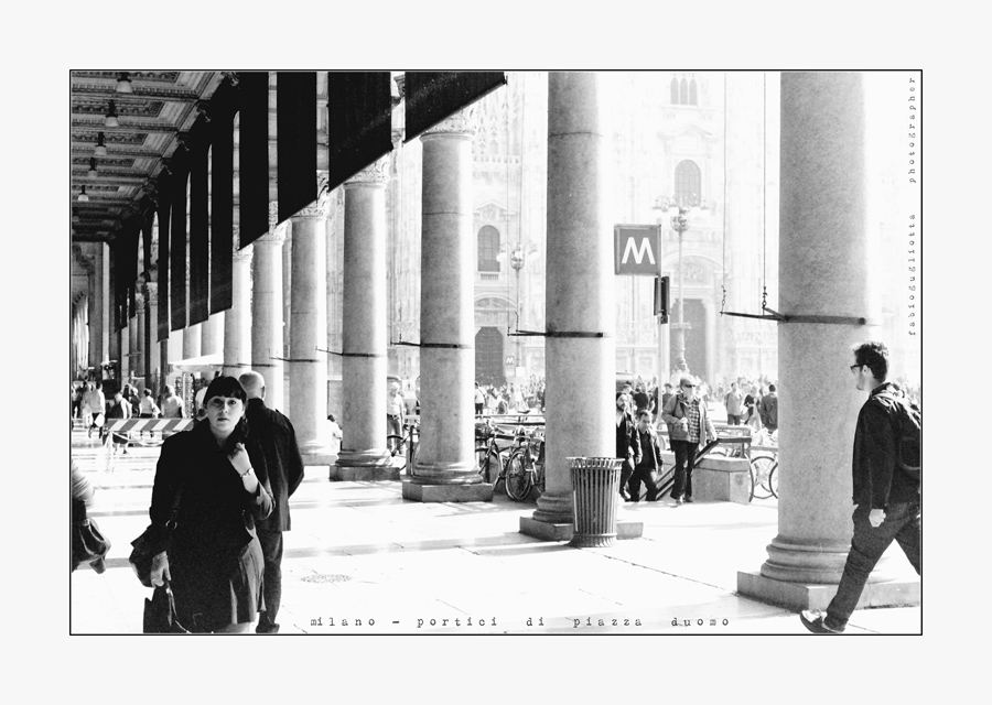 portici di piazza duomo - milano