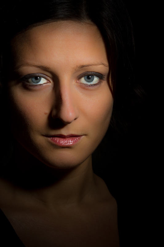 Low key portrait