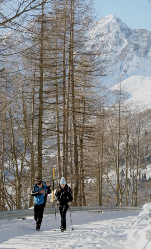 escursione nella neve