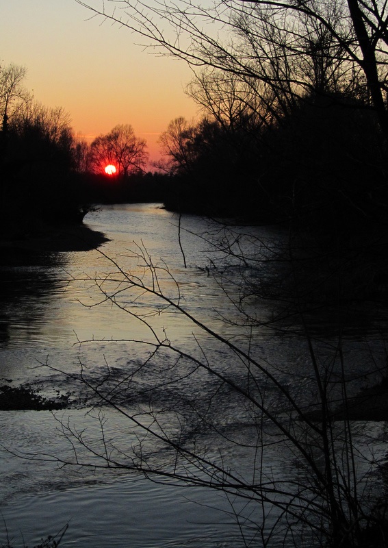 Tramonto sulla Livenza