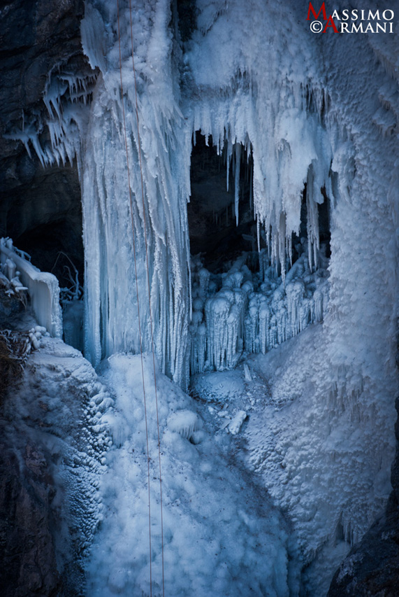 frozen waterfall