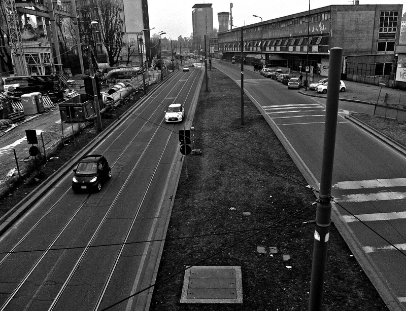 tramonto urbano senza tramonto