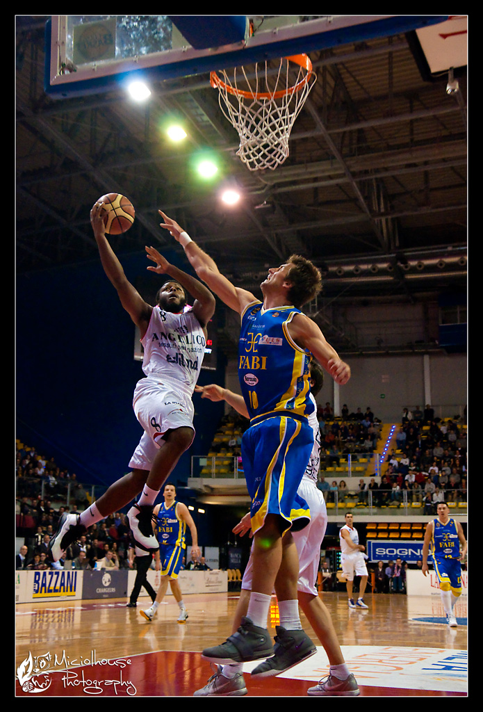 Flying to the basket