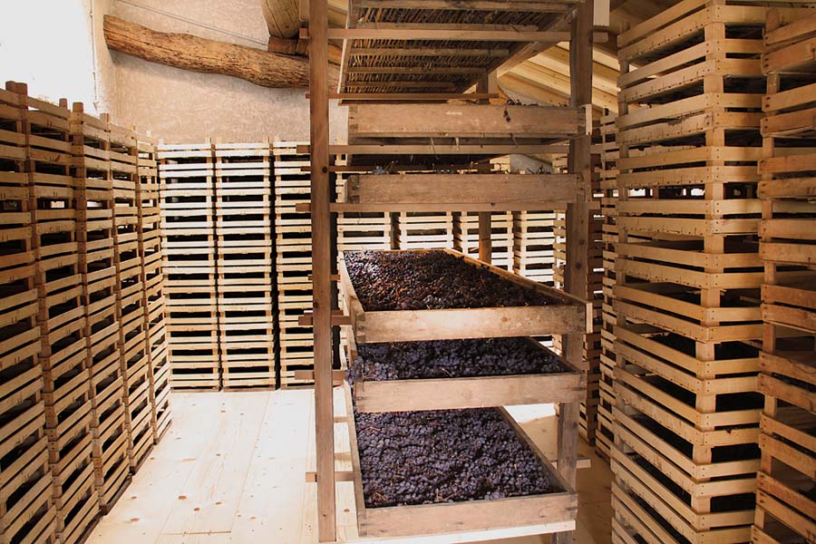 uva a riposo per gustare poi un buon Amarone della Valpolicella!!!