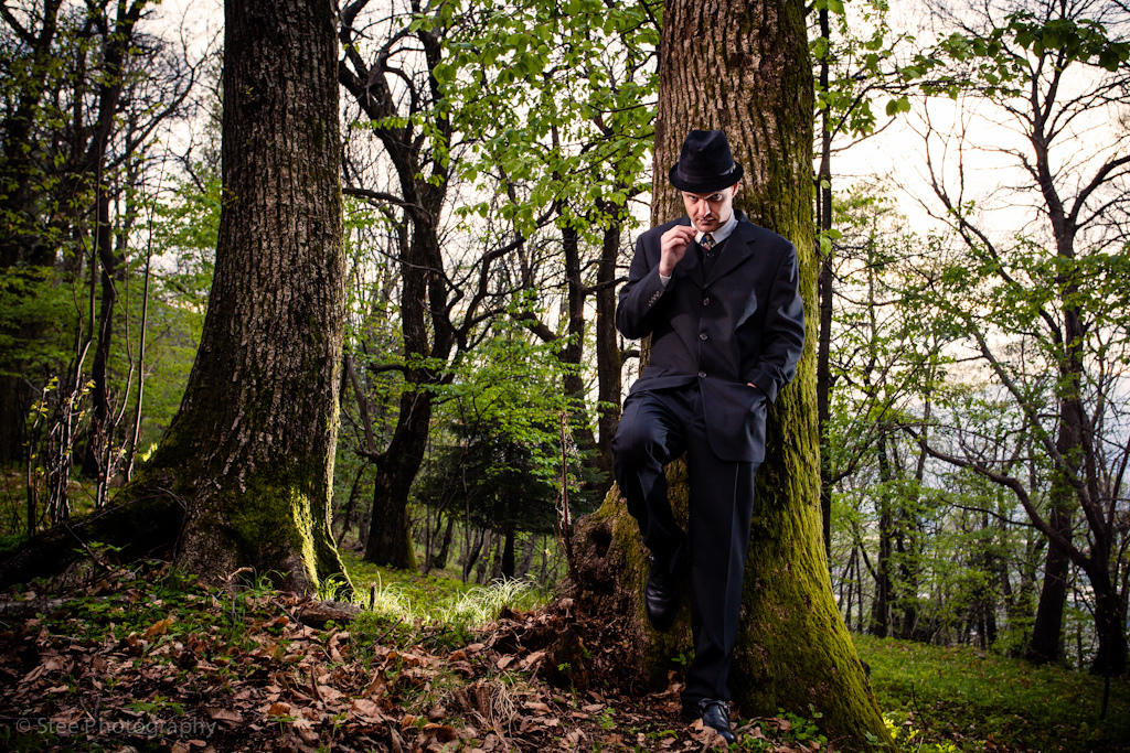 Business Man in the green