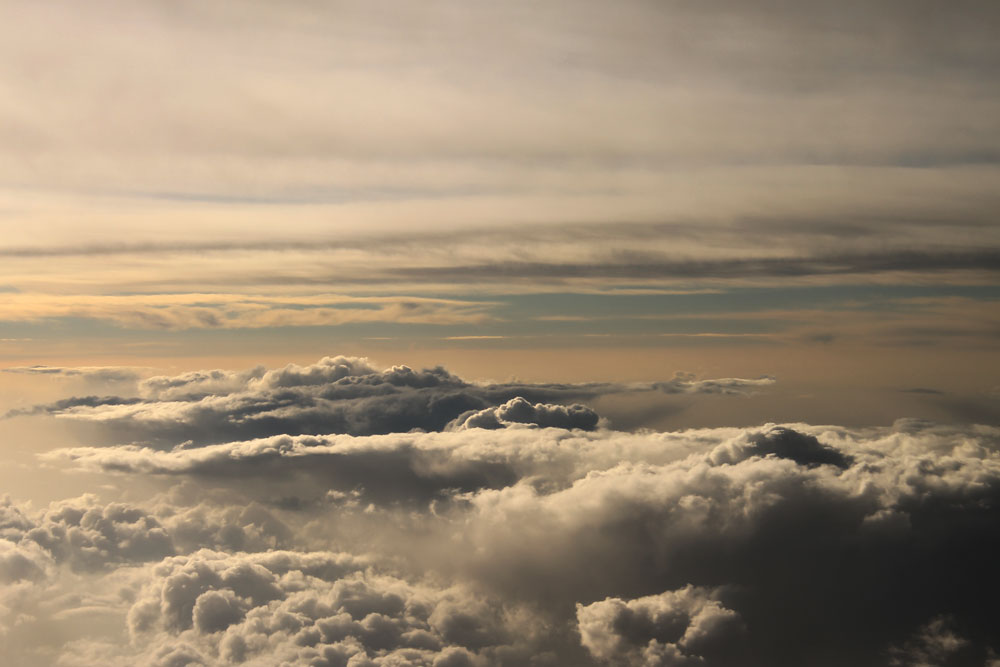 Sky from airplane