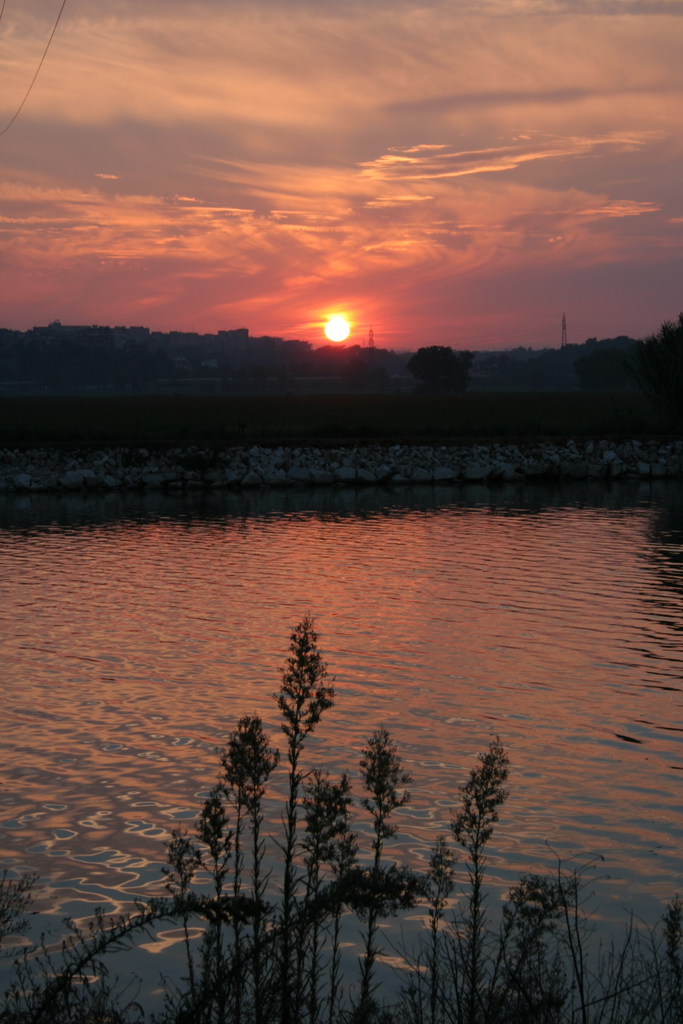 Tramonto sul Tevere