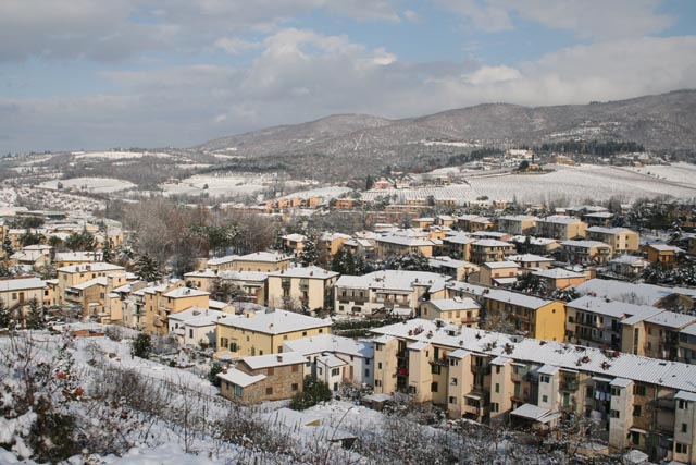 Nevicata in toscana