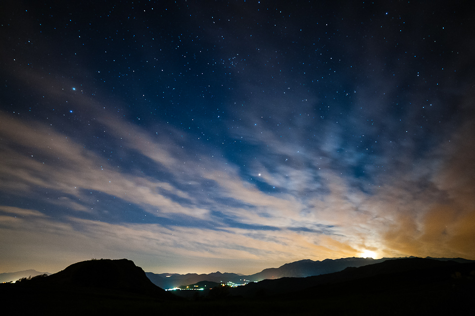 il tramonto della luna