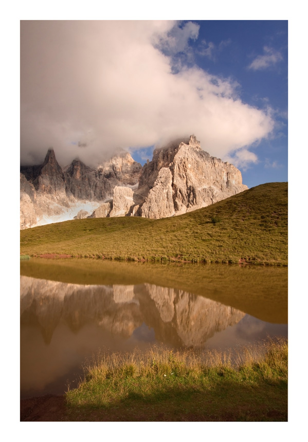Cimon della Pala al tramonto