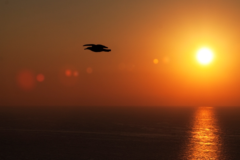 il passaggio al tramonto!