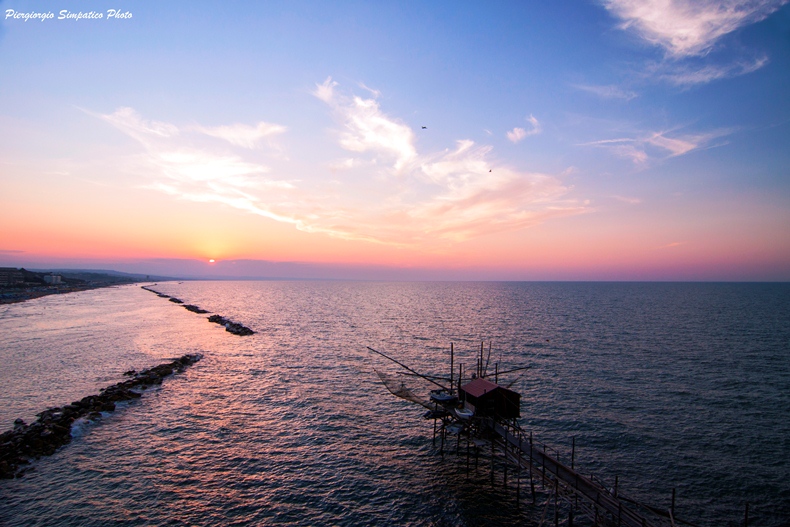 tramonti in giallo e blu