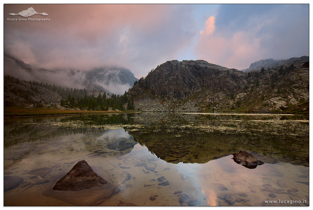 CLOUDY SUNRISE OVER THE LAC BLANC