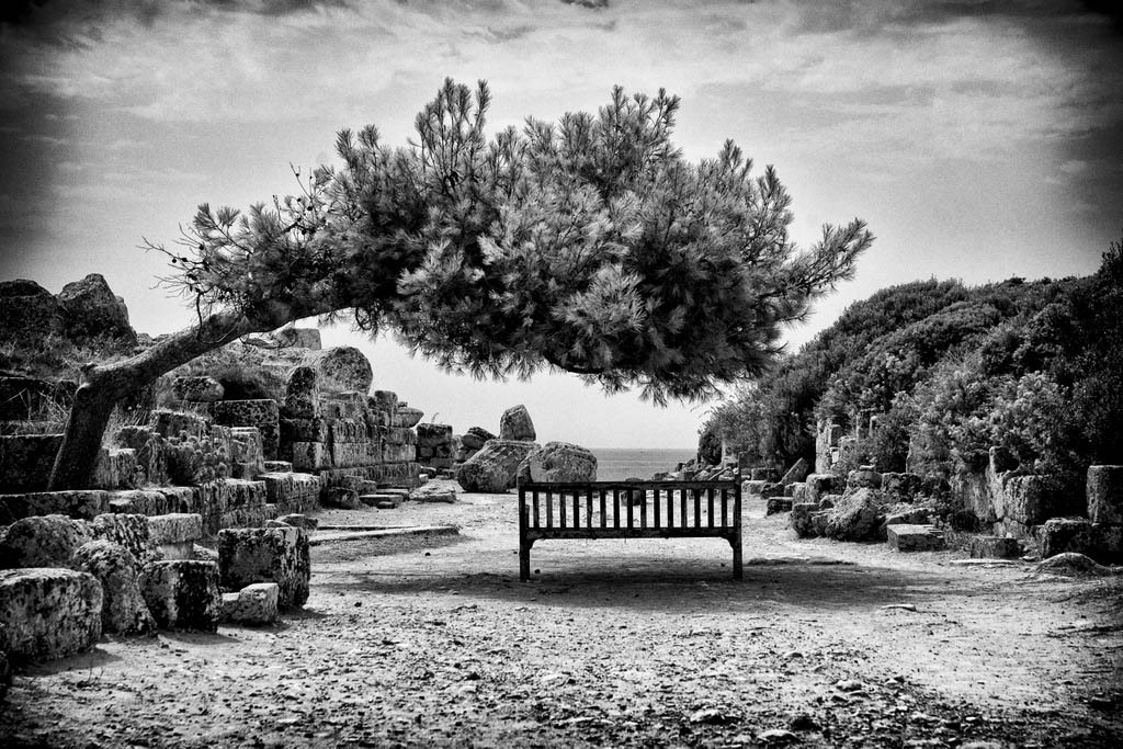 Selinunte - panchina vista mare