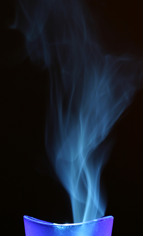 Blue smoke