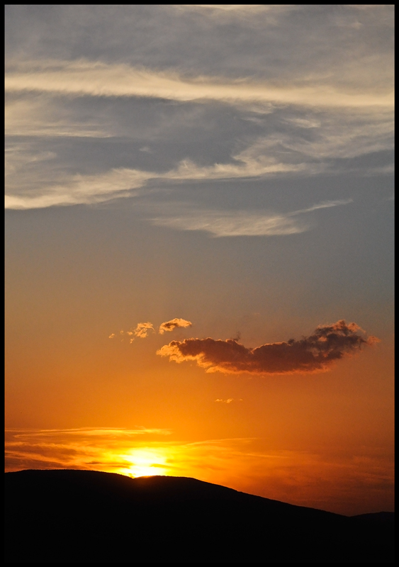 Tramonto sul Monte Cetona (Toscana)