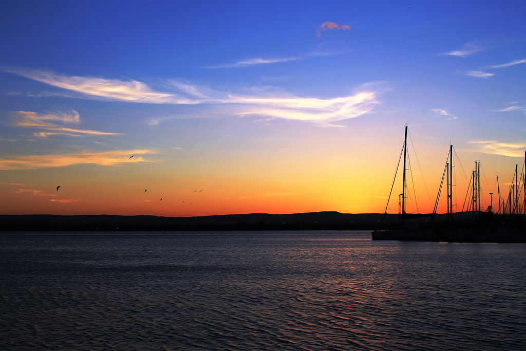 tramonto al porto