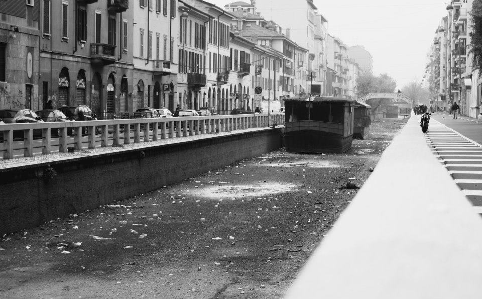 Naviglio grande asciugato