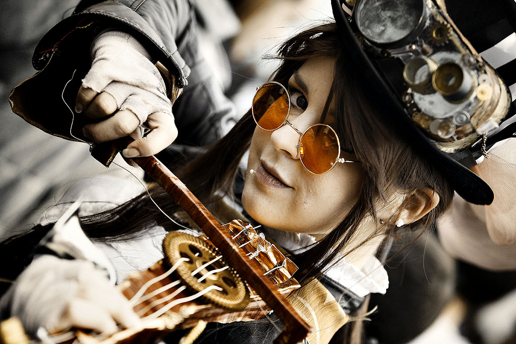 Violinista steampunk