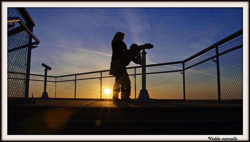 Mirando il l�ultimo bagliore