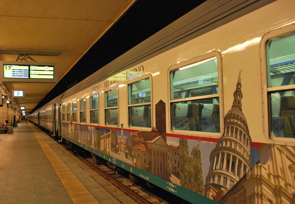 la mia citt� sul treno...