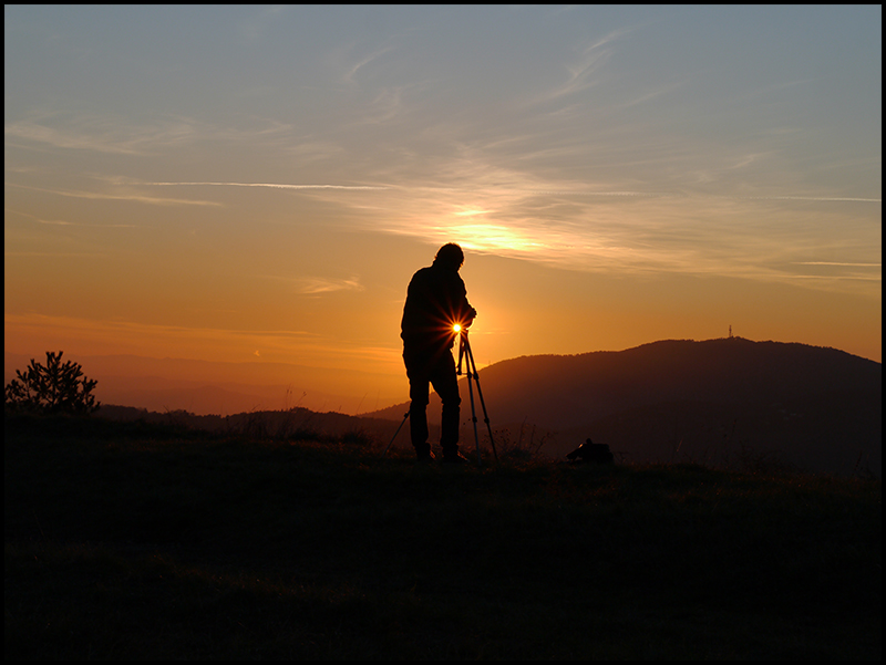 Il fotografo contro il sole