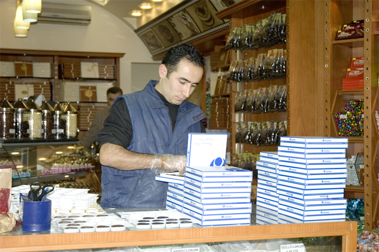 Istanbul - Gran Baazar - Confezionamento cioccolata