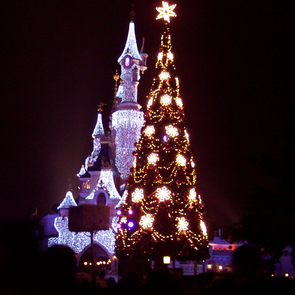 Disneyland Paris by night