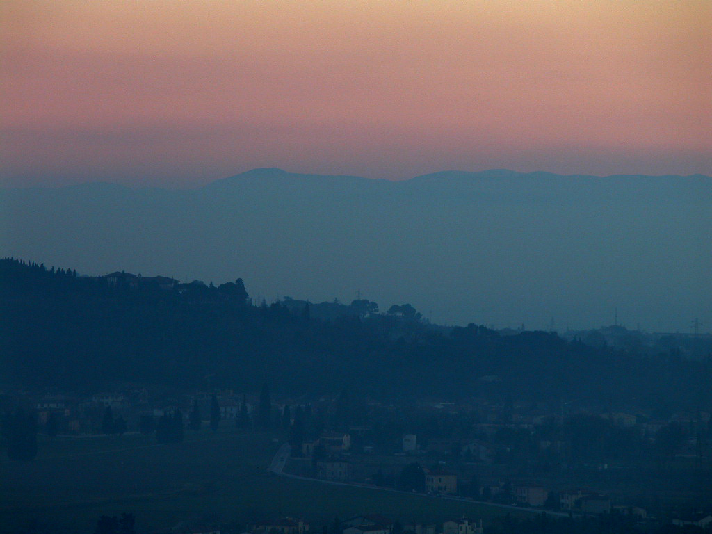 Tramonto dal terrazzo di casa