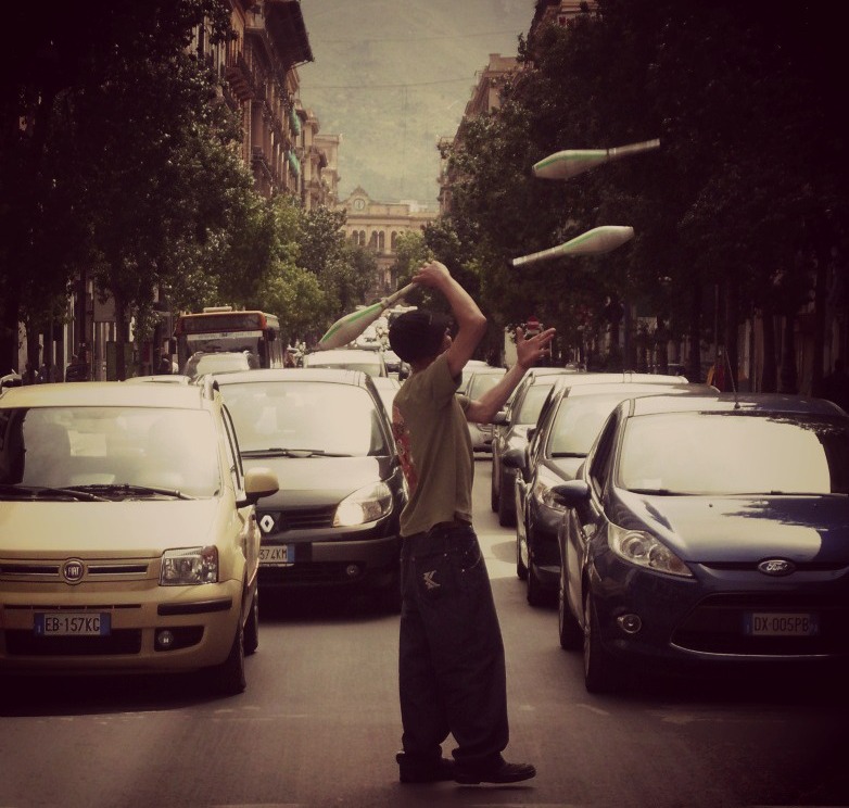 ..l'attesa del verde..