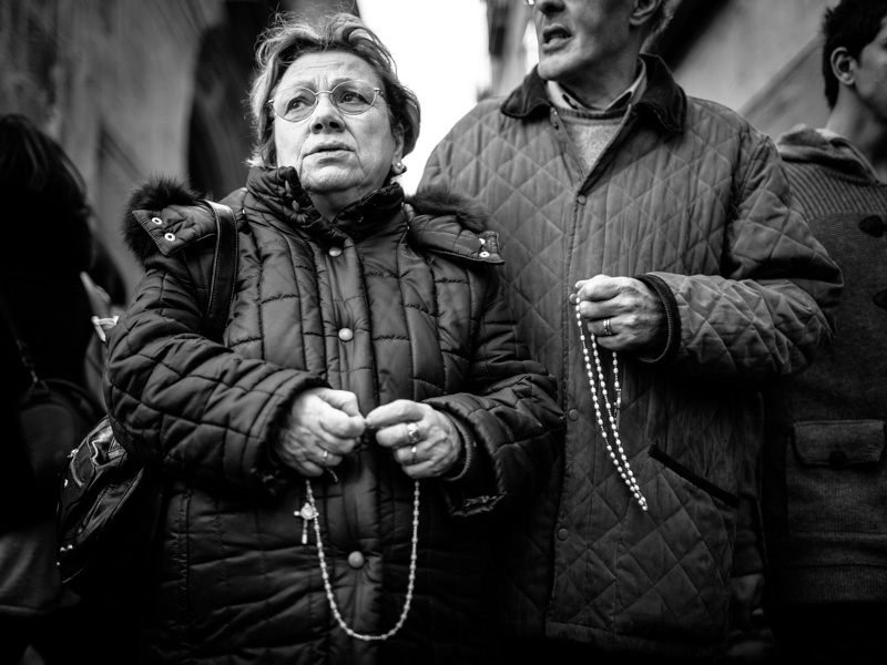 Processione dell'Addolorata, Taranto, marzo 2013.