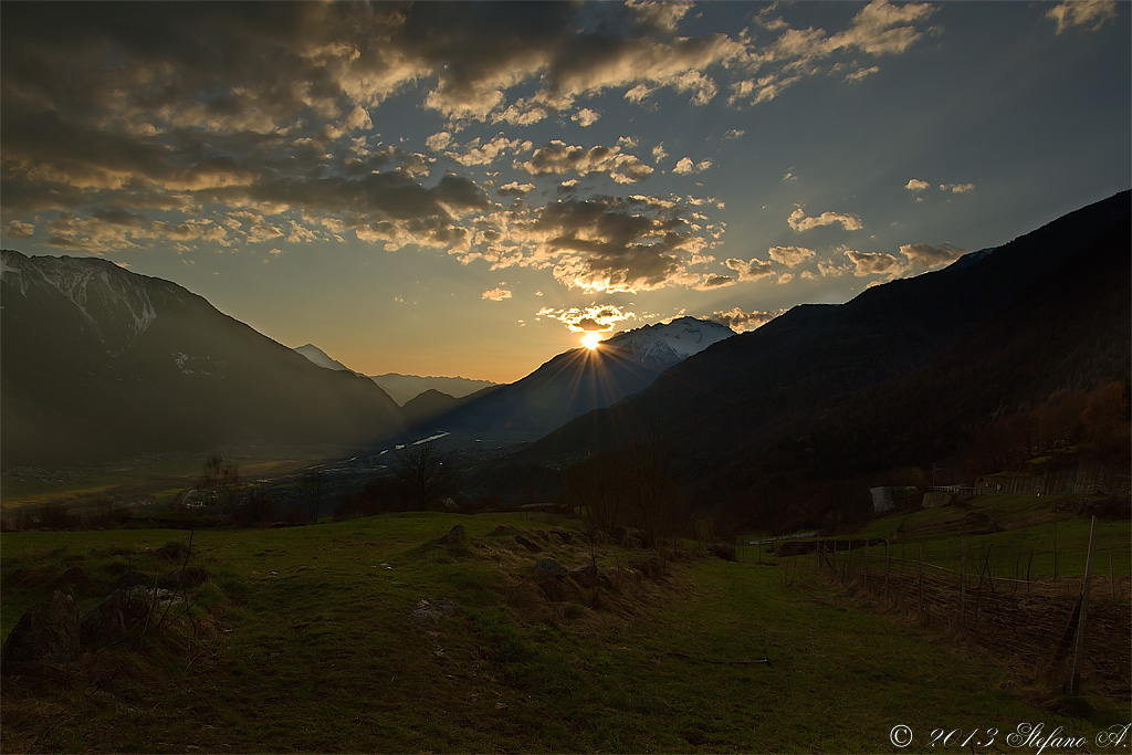 Tramonto in valle