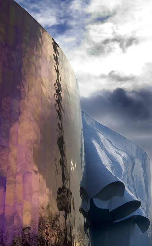 Astratte forme all'arrivo del monorail