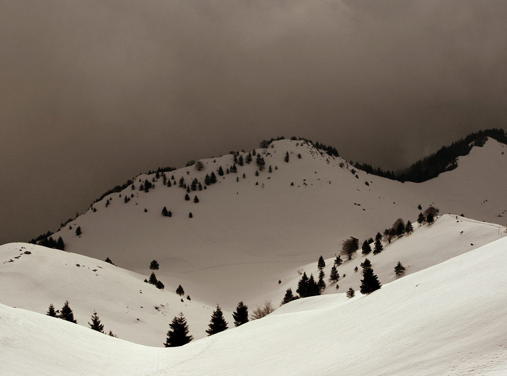 E' ancora inverno sul Monte Grappa
