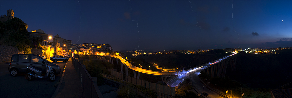 Panoramica sul ponte di Catanzaro