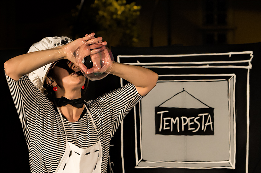 Tempesta, artista di Strada