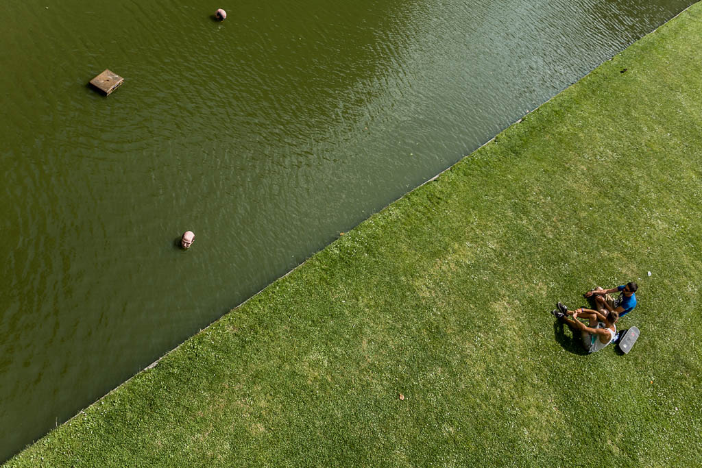 Installazione di Isaac Cordal a Nantes