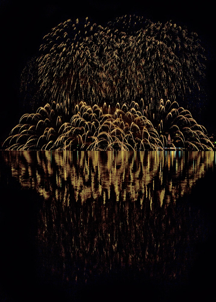 pioggia dorata su Pusiano