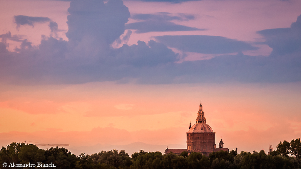 Tramonto sul Duomo di Pavia