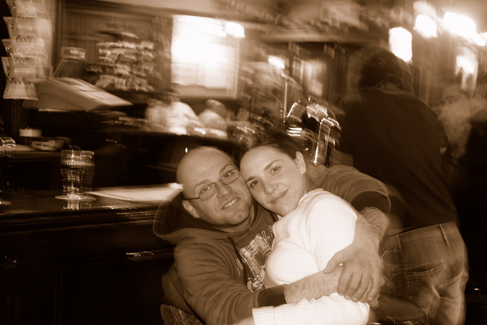 Due amici in un pubs dopo qualche birretta