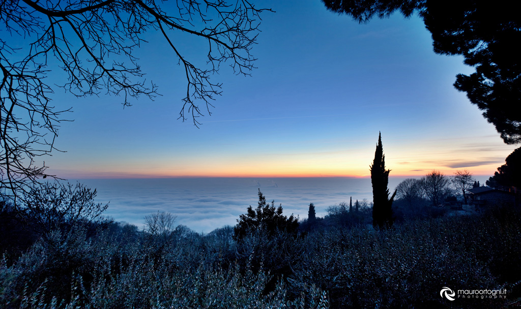 Nebbia su Brescia