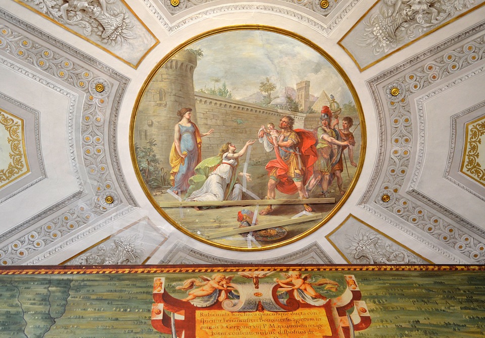 Ferrara: Castello estense, Ettore e Andromaca alle porte Scee