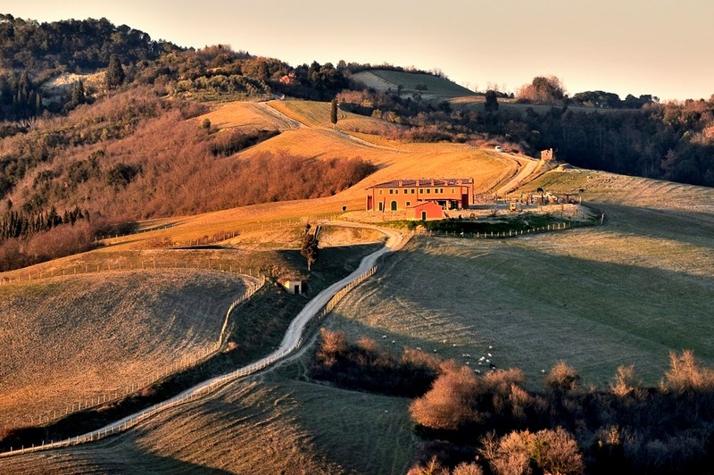 Tramonto in collina