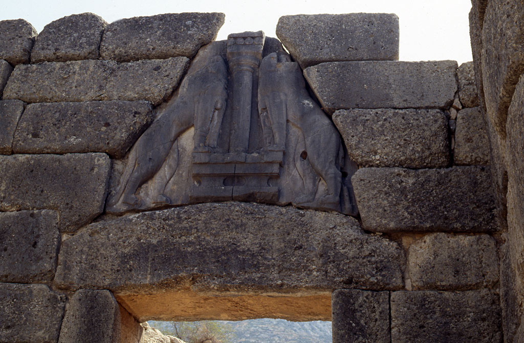 Porta dei leoni a Micene ( particolare )