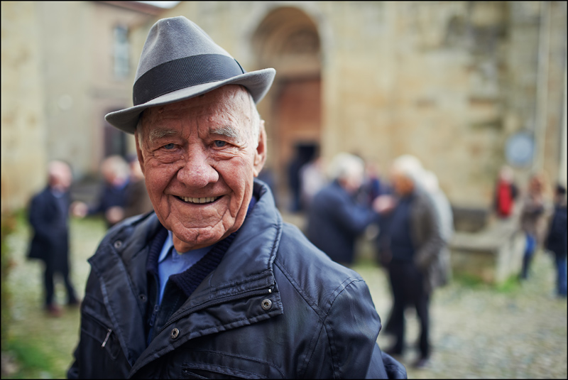 Vigoleno. Dopo la messa.